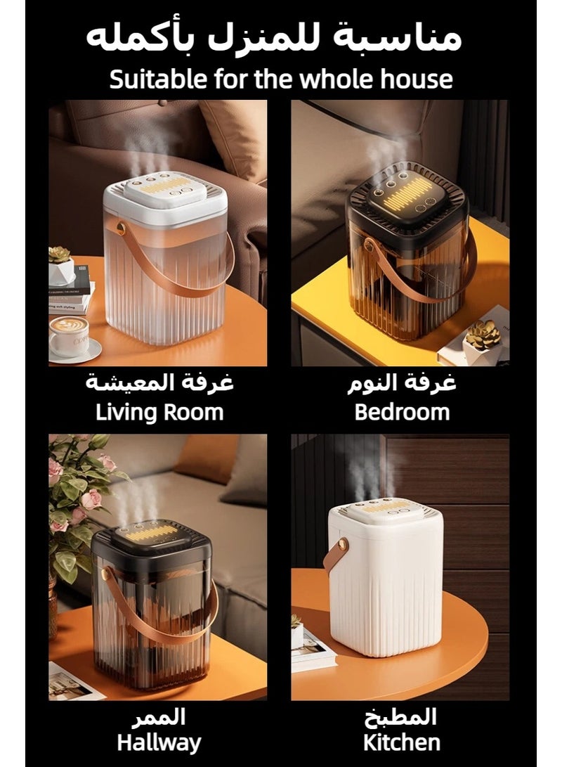 مرطب هواء بسعة 3 لترات، موزع عطور، مرطب هواء بالزيوت العطرية، جهاز ترطيب، موزع رائحة، مرطب ضباب بارد بثلاث أوضاع تعديل، مرطب مع وظيفة الإضاءة الليلية - Image 3